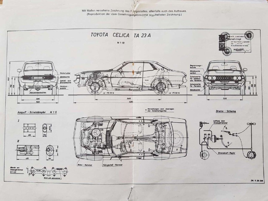 Toyota Celica mit Matching Numbers Baujahr BJ 06/1973