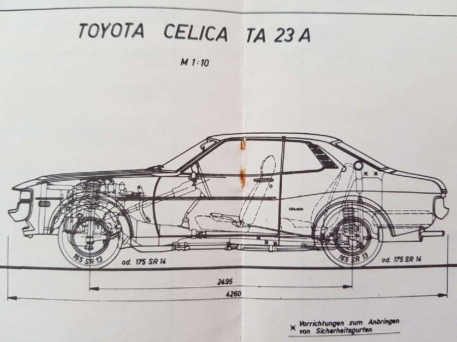 Toyota Celica mit Matching Numbers Baujahr BJ 06/1973