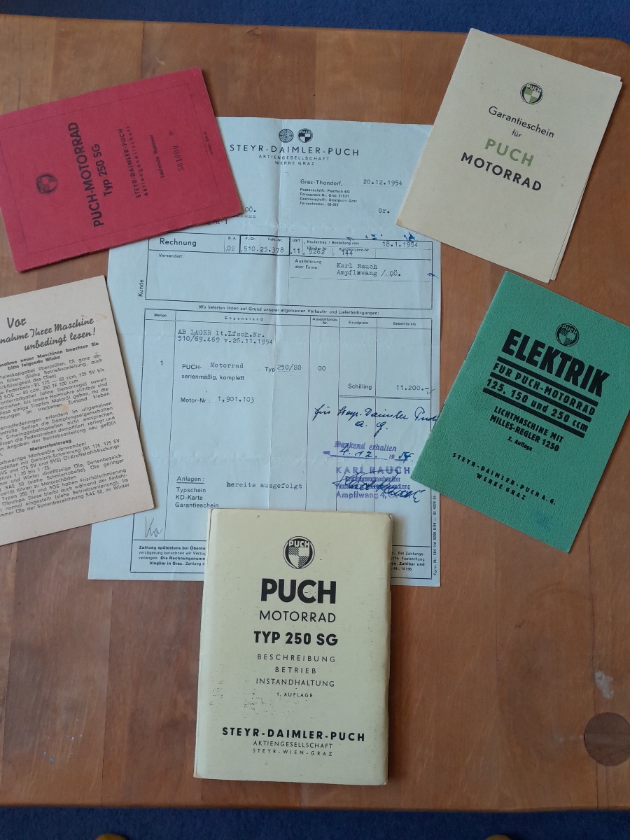 Puch 250SG - Originalzustand in gutem Zustand sucht neuen Besitzer Baujahr BJ 01/1955