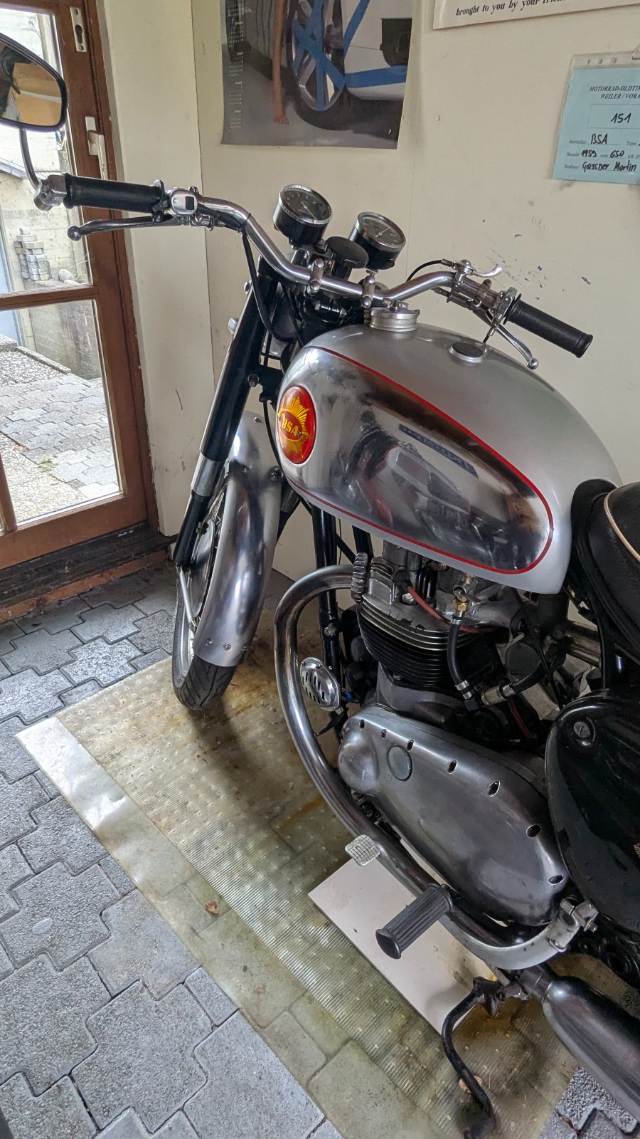 Oldtimer BSA A 10 guter Zustand mit niedrigem Kilometerstand Baujahr BJ 01/1959
