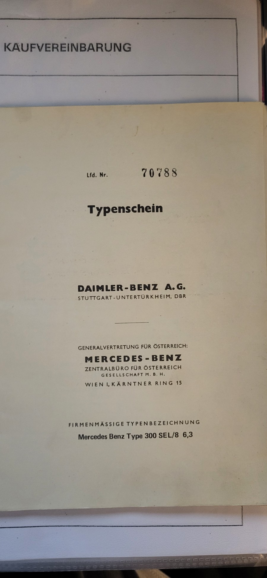 1972er Mercedes Benz 300 SEL/8 6,3 Baujahr BJ 07/1972