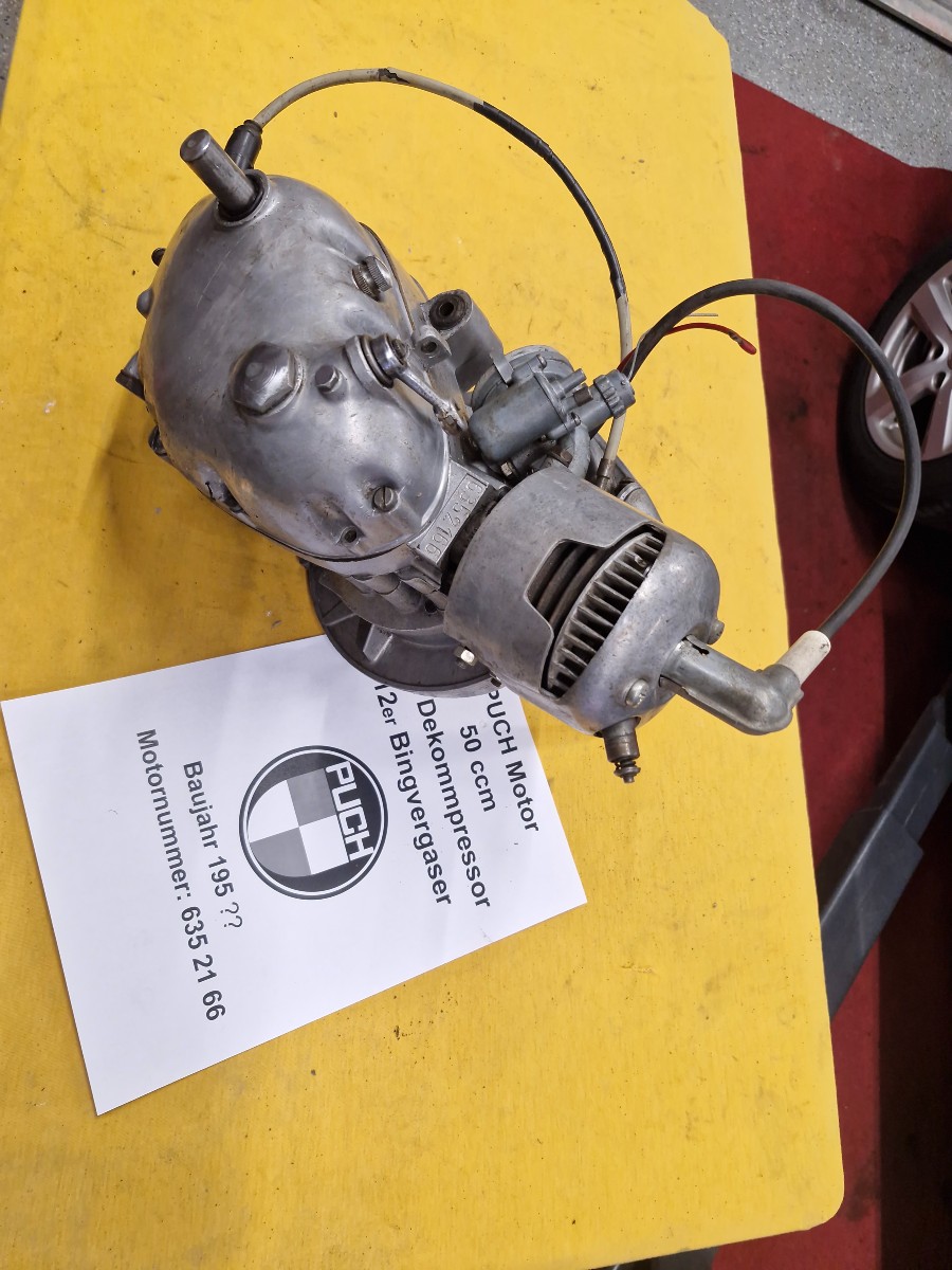 Puch MV 50 Motor in rostfreiem Zustand mit niedriger Laufleistung Baujahr BJ 06/1955