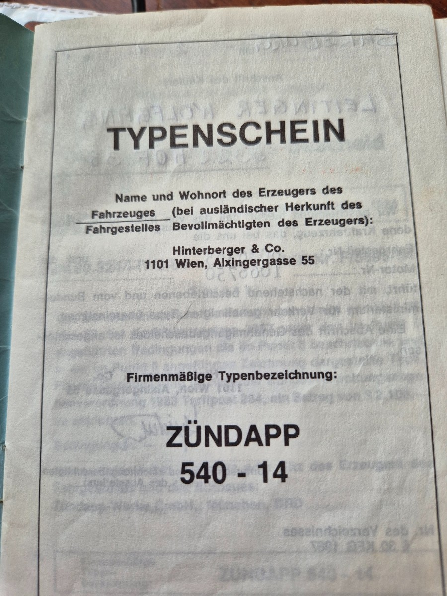 Zu verkaufen: Zündapp KS 50 540 - 14 Baujahr BJ 04/1986