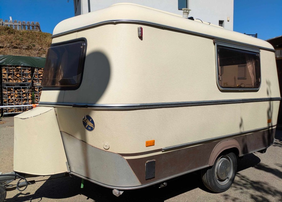 Hymer Eriba Pan Familia Touring Wohnwagen in rostfreiem Zustand Baujahr BJ 07/1985
