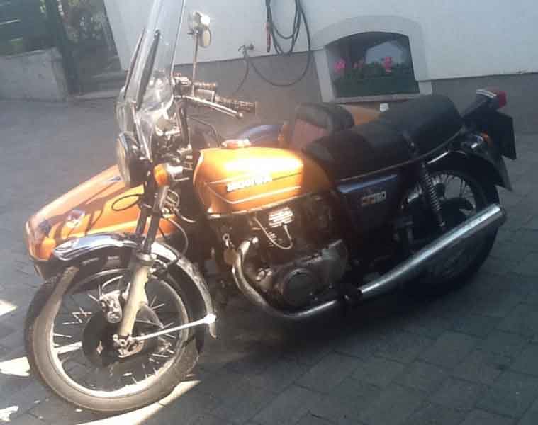 Honda CB 360 mit Beiwagen Baujahr BJ -