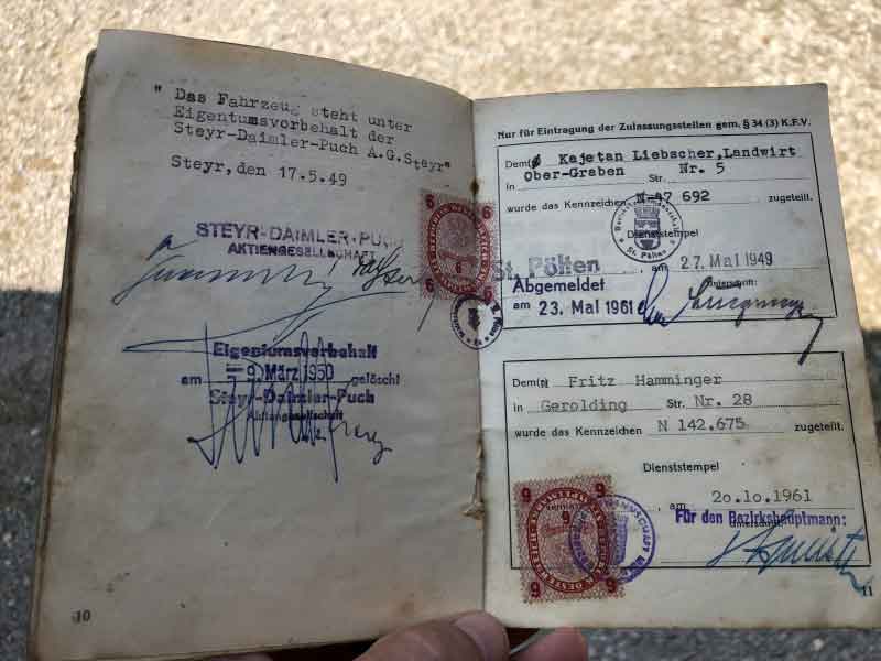 Steyr T 180 Baujahr BJ 04/1949