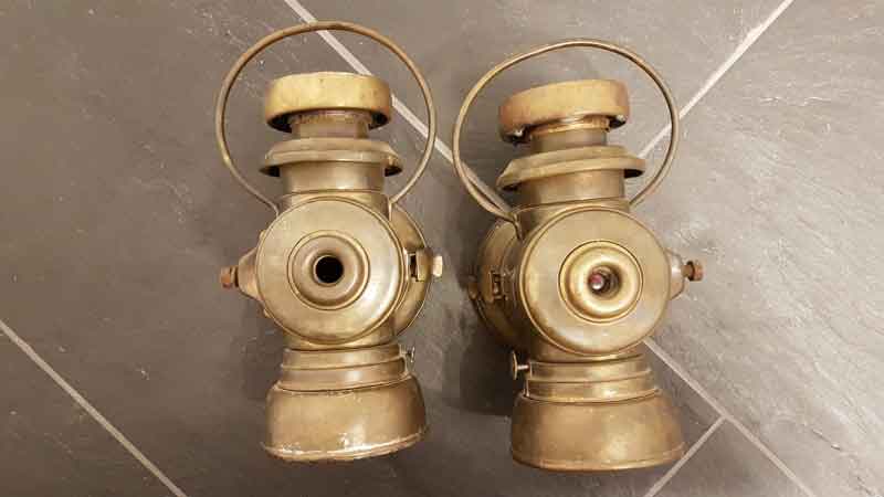 Lucas Lampenpaar aus 1900-1920 King of Road Baujahr BJ -