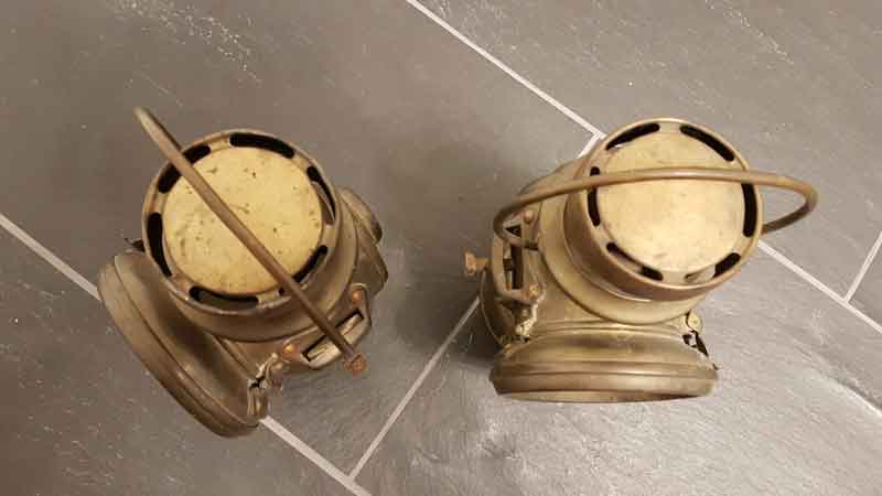 Lucas Lampenpaar aus 1900-1920 King of Road Baujahr BJ -