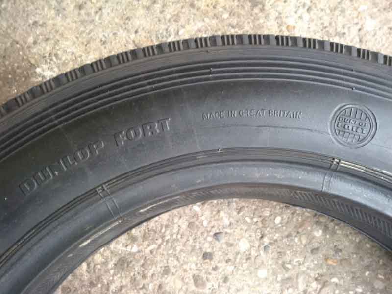 6x DUNLOP FORT 5.25/5.50/6.00 - 19 MIT SCHLAUCH (für Bugatti Type 30, Type 35, ...) Baujahr BJ -