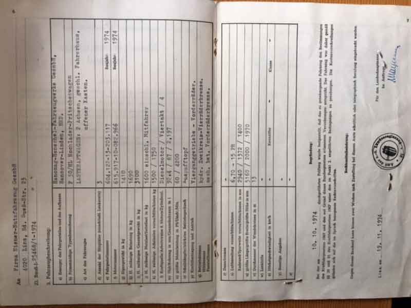 Hanomag F30 Pritsche Baujahr BJ -