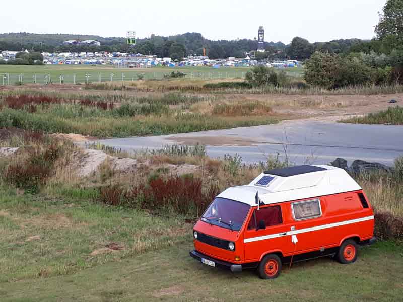 Oldtimer VW Bus T3 Camping Baujahr BJ -