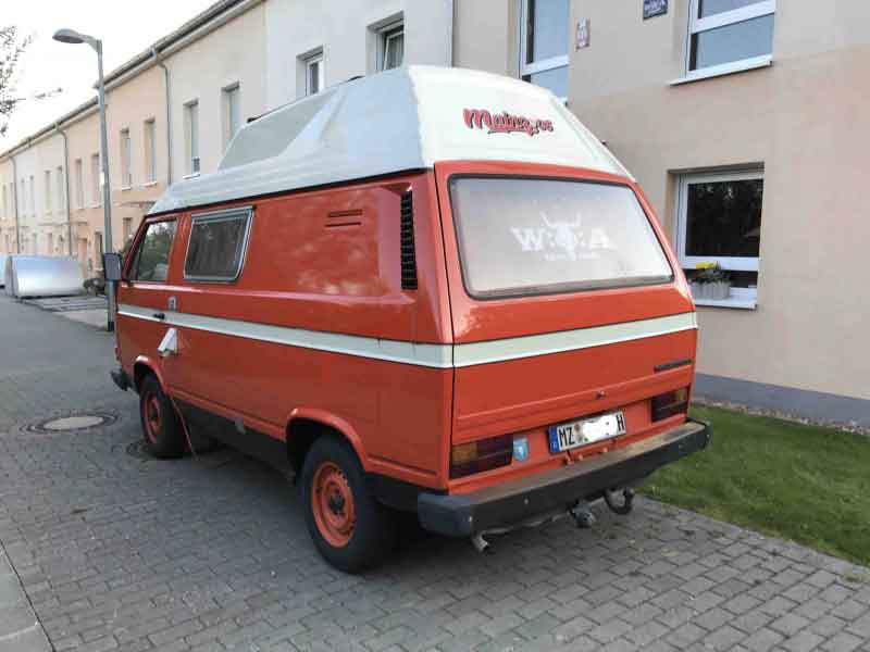Oldtimer VW Bus T3 Camping Baujahr BJ -
