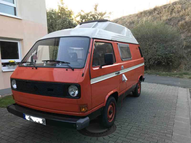 Oldtimer VW Bus T3 Camping Baujahr BJ -