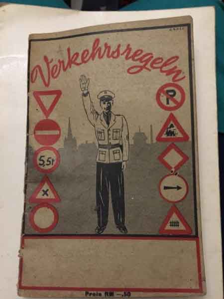 Verkehrsregel 1938 Baujahr BJ -