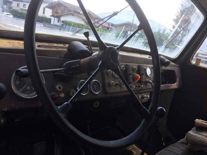 Steyr 586 Kipper mit Palfinger Kran Baujahr BJ -