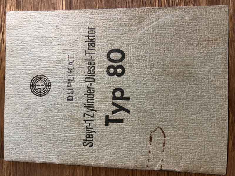 Steyr Typ 80 Baujahr BJ -