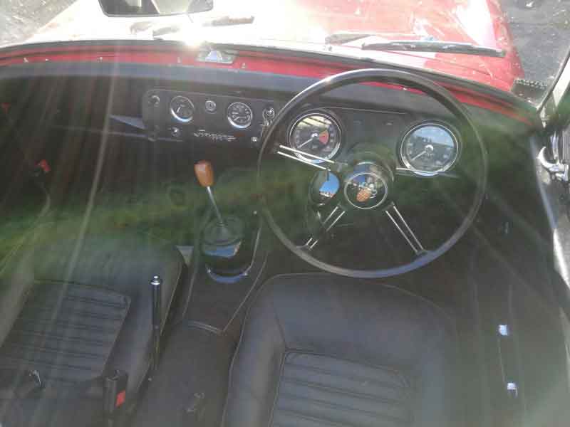 Austin Healey Sprite Titelseitenfahrzeug Baujahr BJ -