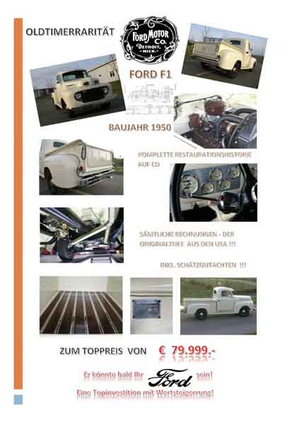 Ford F1 Oldtimer BJ 1950 Baujahr BJ -