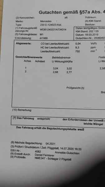 Mercedes 230 E, sehr schöner Youngtimer Baujahr BJ -