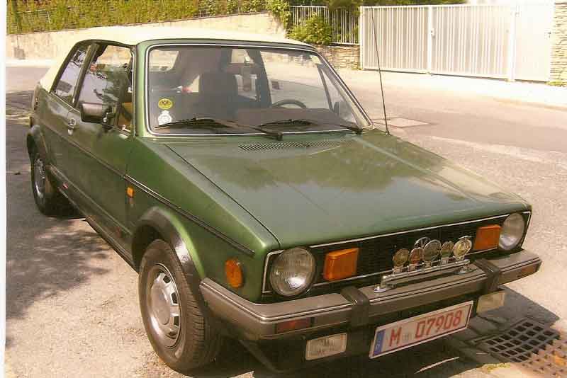 Erstbesitz GOLF I CABRIO Baujahr BJ -