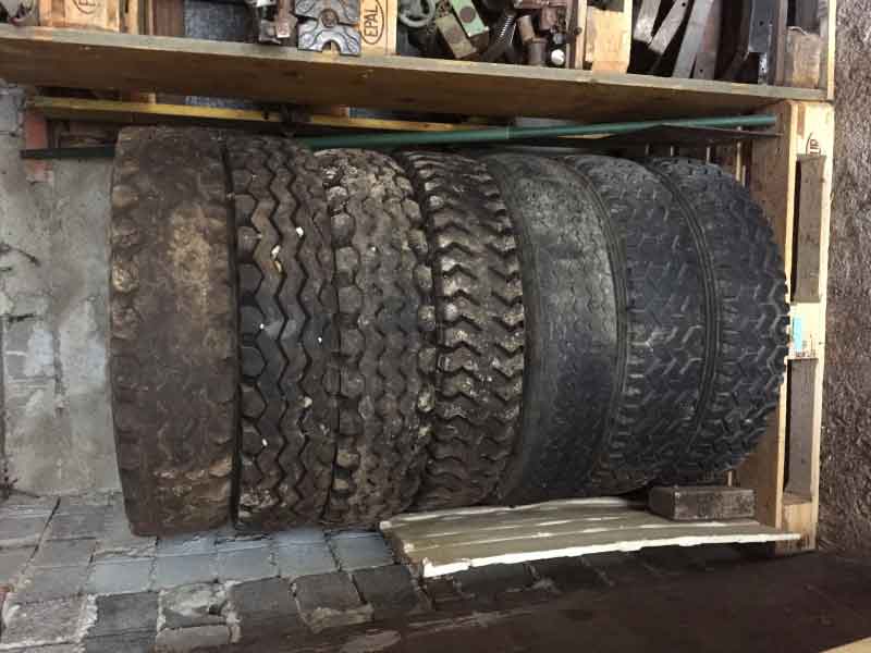 Steyr 586 Kipper mit Hiab Kran Baujahr BJ -