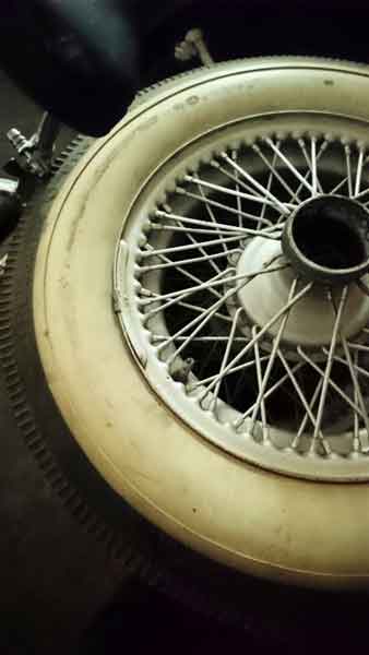 4 Stk Speichenräder mit Weiflwandreifen Baujahr BJ -