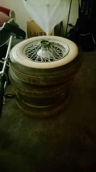 4 Stk Speichenräder mit Weiflwandreifen Baujahr BJ -