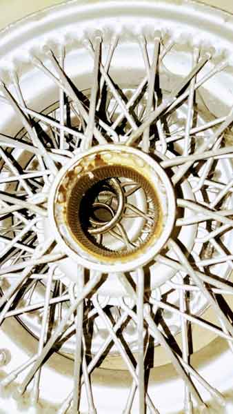 4 Stk Speichenräder mit Weiflwandreifen Baujahr BJ -