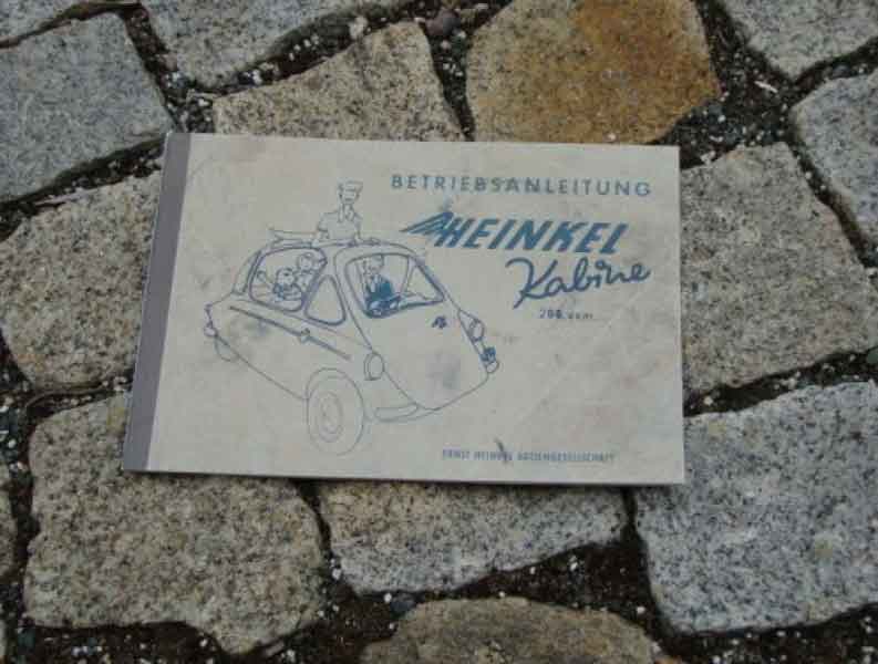 Betriebsanleitung Heinkel Kabine 153 (1957) Baujahr BJ -