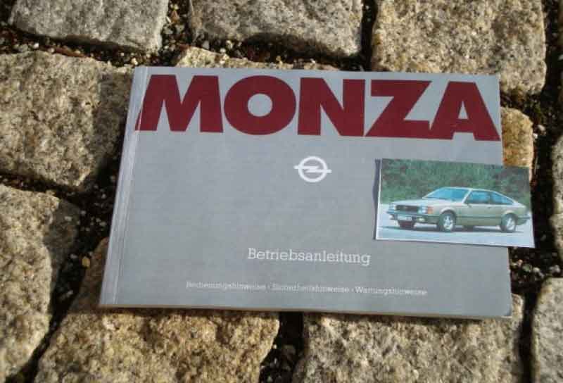 Betriebsanleitung Opel Monza A 1978 Baujahr BJ -