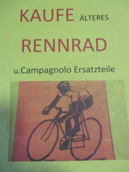 Suche alte Rennräder Baujahr BJ -