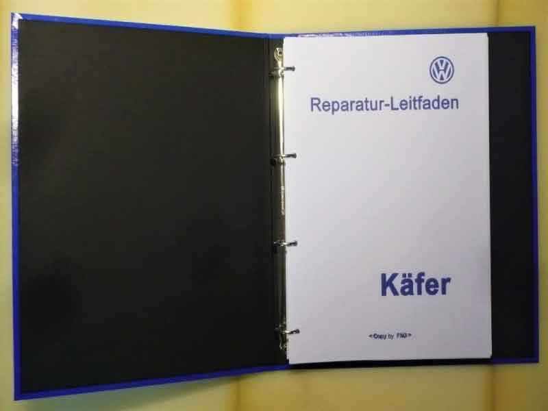 VW Käfer Reparaturanleitung Werkstatthandbuch im Ordner Baujahr BJ -