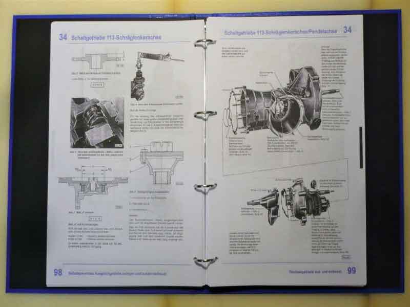 VW Käfer Reparaturanleitung Werkstatthandbuch im Ordner Baujahr BJ -