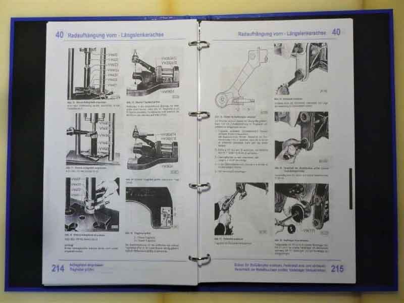VW Käfer Reparaturanleitung Werkstatthandbuch im Ordner Baujahr BJ -