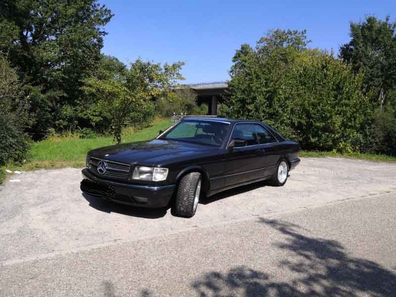 Mercedes 500 SEC W126 C I Bj. 1986 I Blau Schwarz Metallic Baujahr BJ -