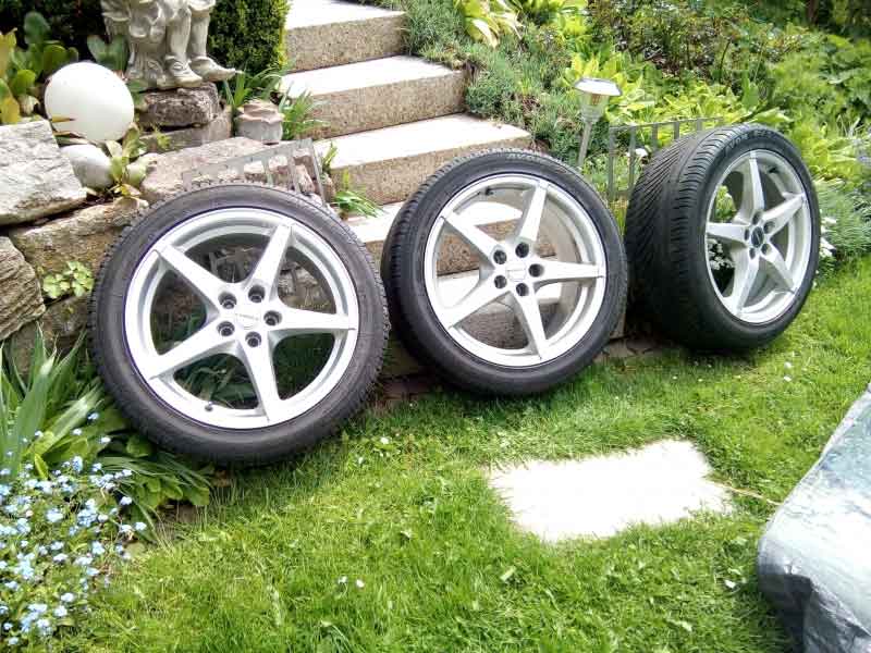 Borbett Felgen, mit Reifen Baujahr BJ -