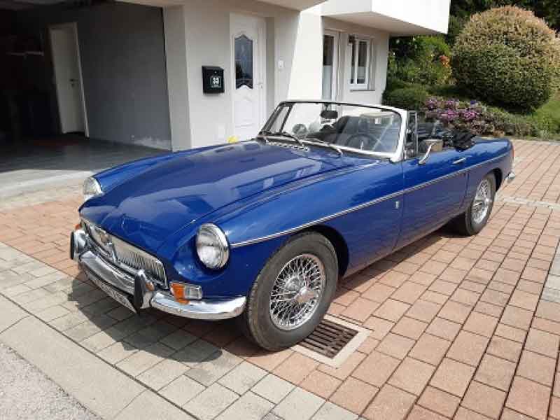 MGB 1800 94 PS Bj 1970 KM 99999 Cabrio Baujahr BJ -