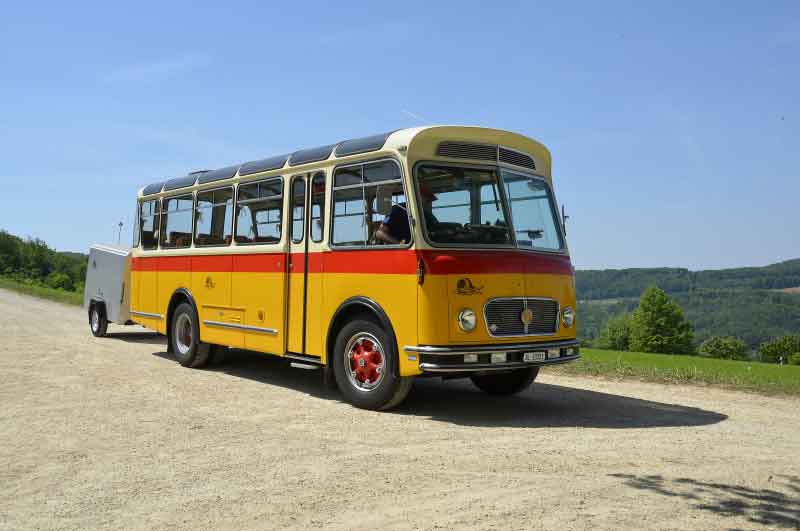 Original FBW-Alpenwagen der schweizerischen Alpenpost des Typs PCUA Baujahr BJ -