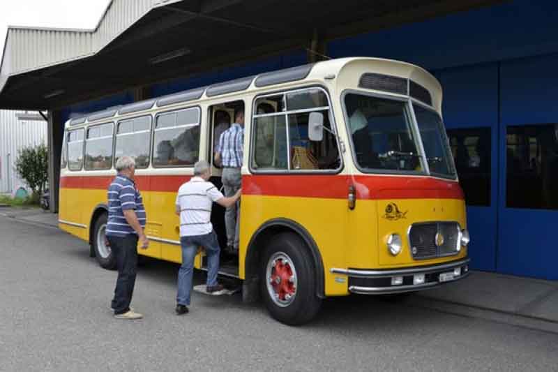 Original FBW-Alpenwagen der schweizerischen Alpenpost des Typs PCUA Baujahr BJ -