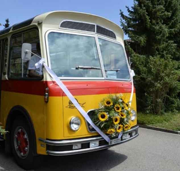 Original FBW-Alpenwagen der schweizerischen Alpenpost des Typs PCUA Baujahr BJ -