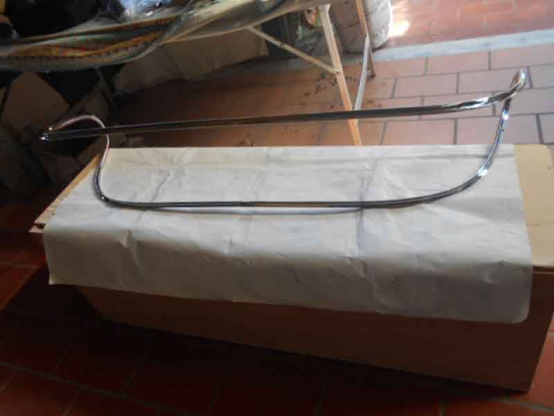 Rear window chrome frame for Ferrari Dino 246 Baujahr BJ -