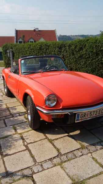 Verkaufe komplett restaurierten Oldtimer Triumph Spitfire Bj. 1979 Baujahr BJ -