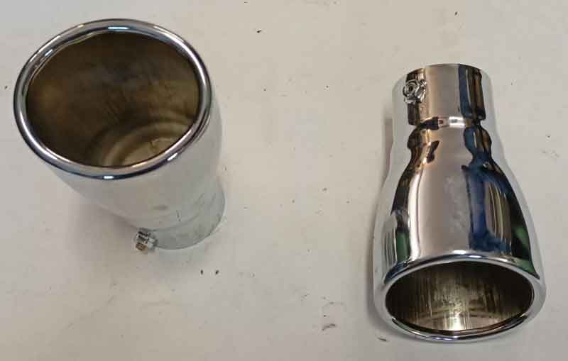 Auspuff Endrohr Blende Baujahr BJ -