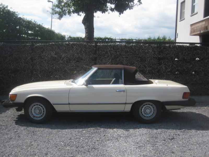 Mercedes 380 SL Cabrio Model R1071985 Oldtimer Ivory Weis ,81000miles Baujahr BJ -