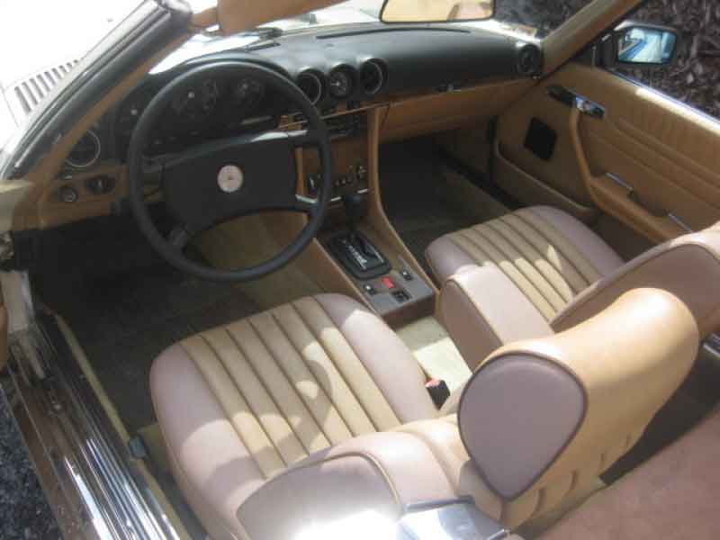 Mercedes 380 SL Cabrio Model R1071985 Oldtimer Ivory Weis ,81000miles Baujahr BJ -