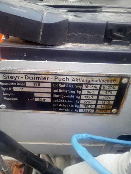 Steyr 188 Baujahr BJ -
