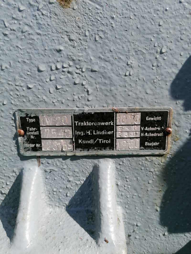 Lindner LW20 Baujahr BJ -