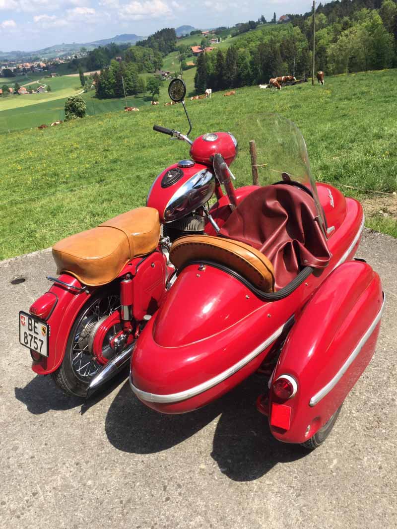 JAWA 350 ccm 1960 mit seitenwagen velorex Baujahr BJ -