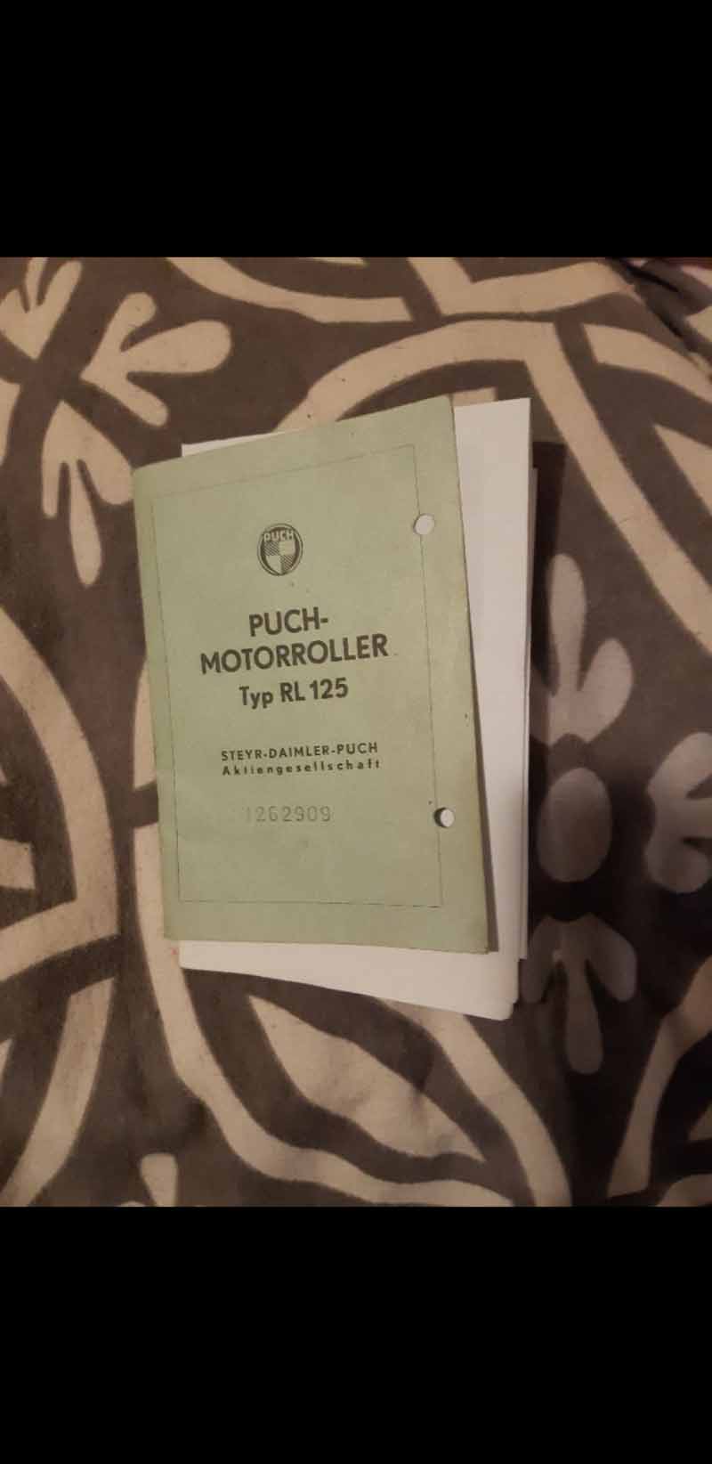 Puch 125 RL von 1954 BLICKFANG Baujahr BJ -