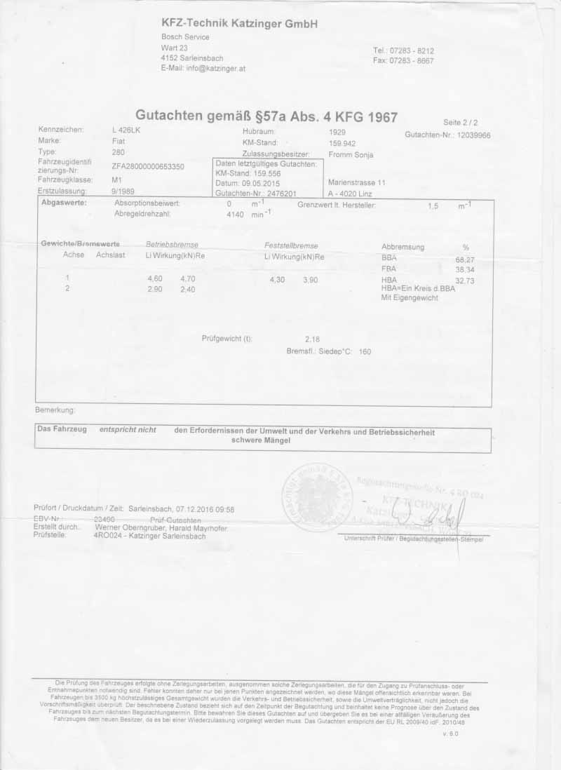 Fiat Ducato 280 Baujahr BJ -